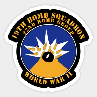 19th Bomb Squadron, 22nd Bomb Group -  WWII Sticker